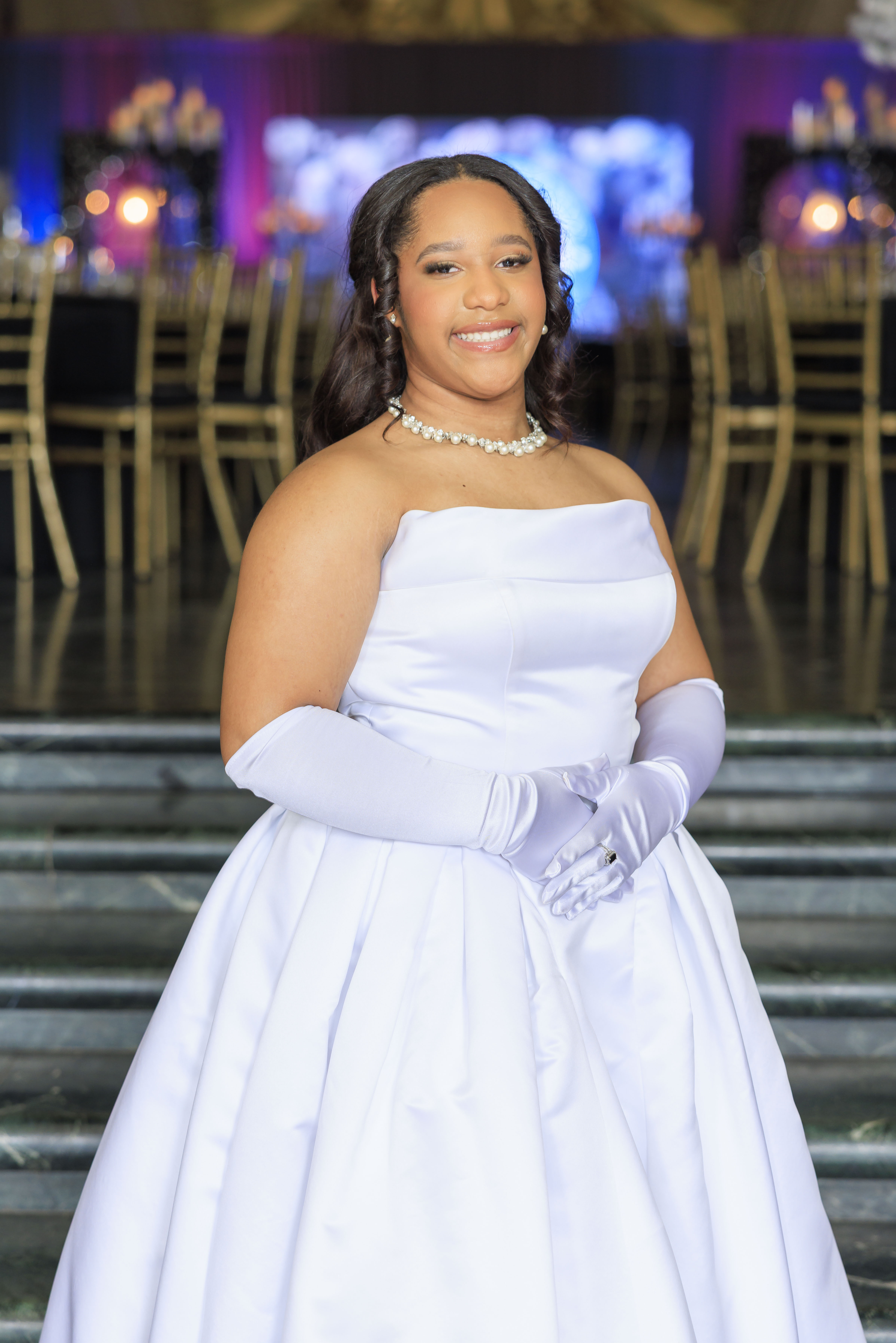 Brooke at the debutante ball, crowned by Miss Texas USA